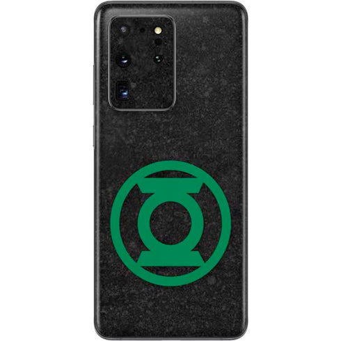 DC Comics Green Lantern Logo Black Background Galaxy S20 Ultra 5G Skin
